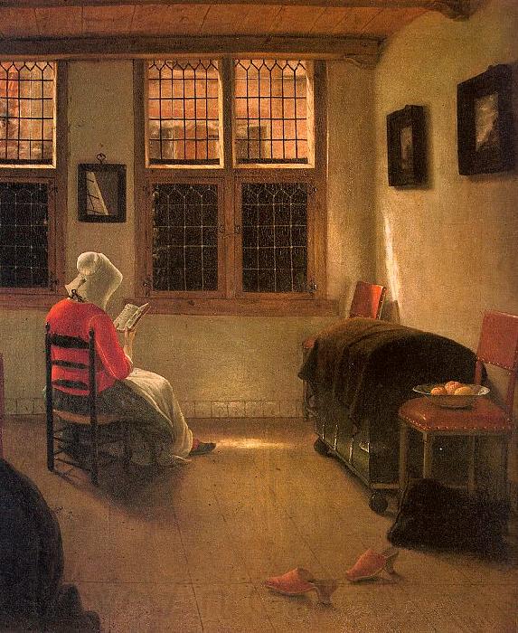 Pieter Janssens Elinga Woman Reading_l Spain oil painting art